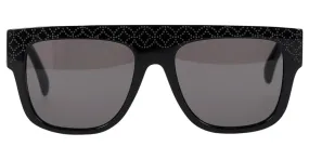 Alaïa Aa0010s Gafas de sol con montura cuadrada en acetato negro 