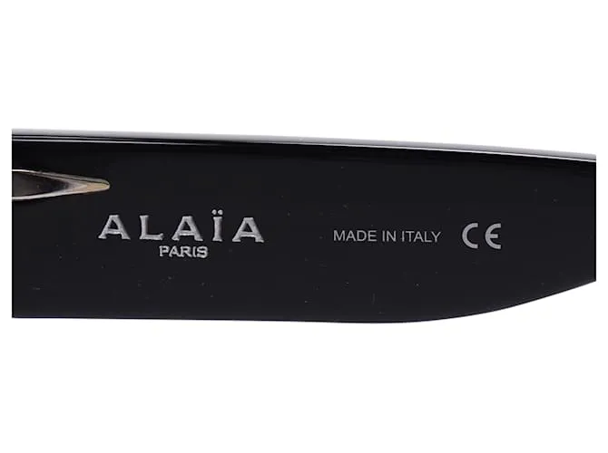 Alaïa Aa0010s Gafas de sol con montura cuadrada en acetato negro 