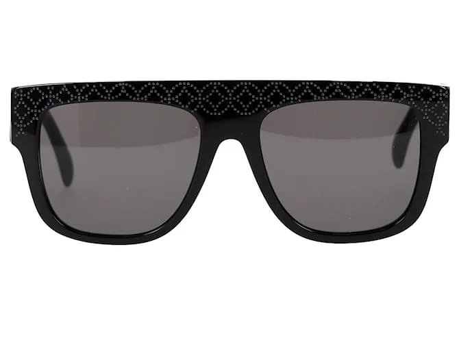 Alaïa Aa0010s Gafas de sol con montura cuadrada en acetato negro 