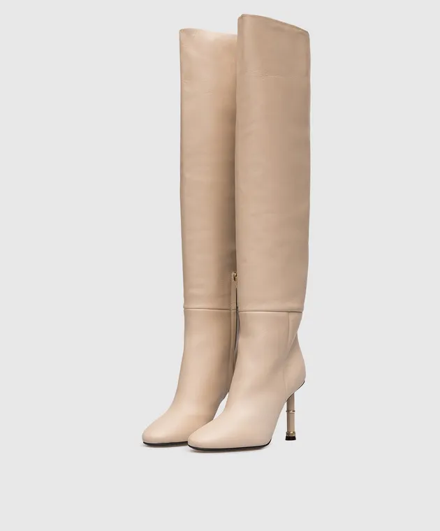 Alevi Milano Nina beige leather boots