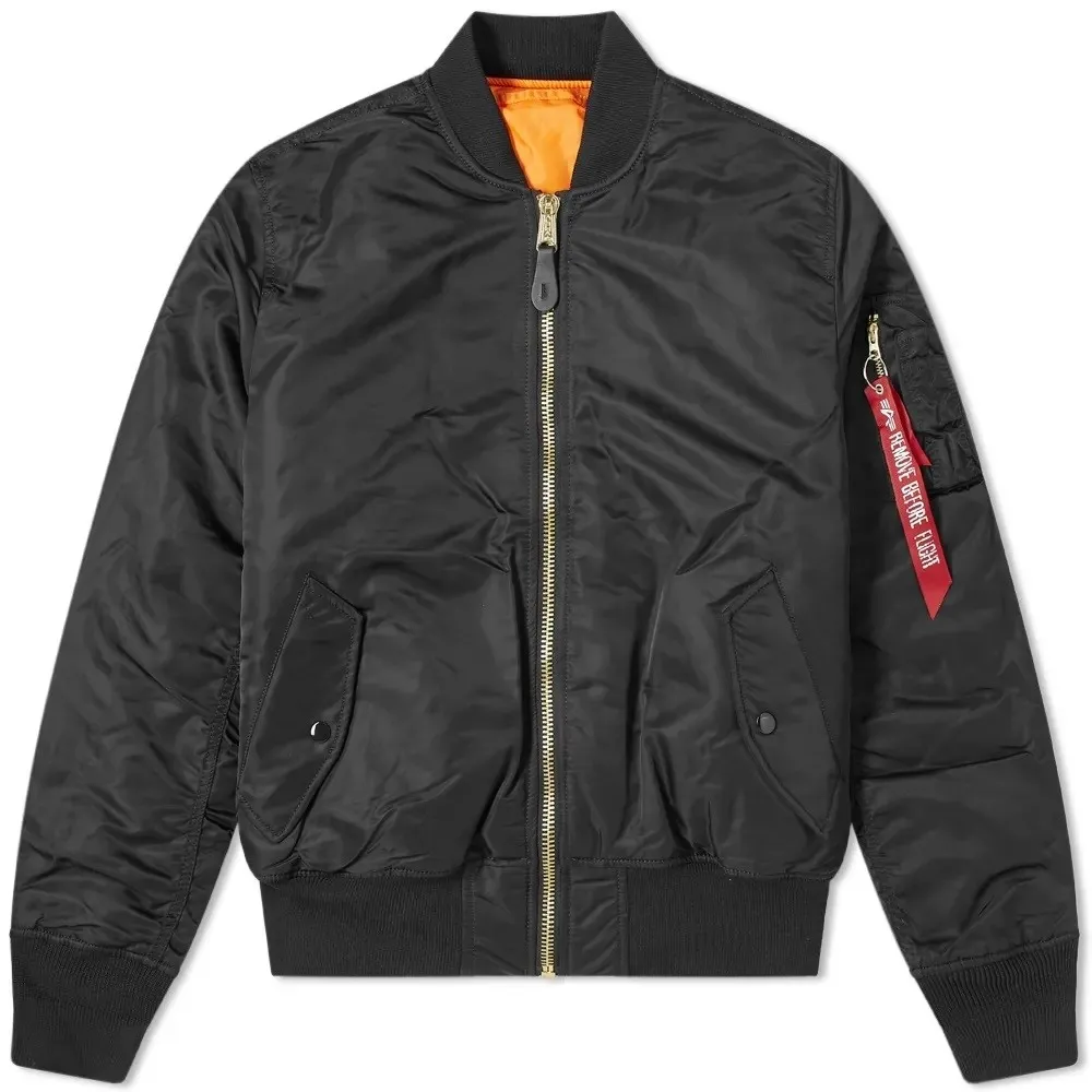 ALPHA INDUSTRIES CLASSIC MA-1 JACKET BLACK