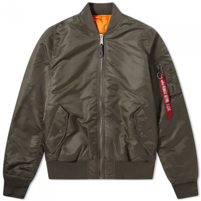 ALPHA INDUSTRIES CLASSIC MA-1 JACKET REP. GREY