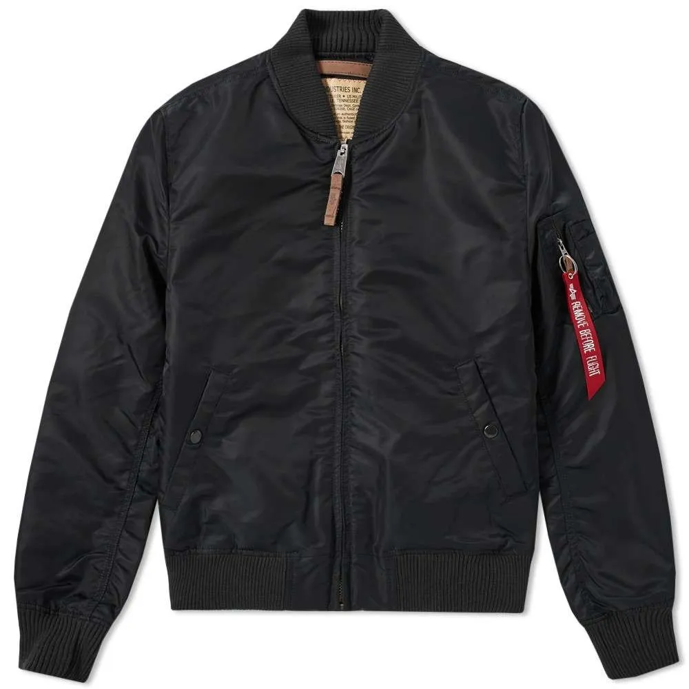 ALPHA INDUSTRIES MA-1 VF 59 FLIGHT JACKET BLACK