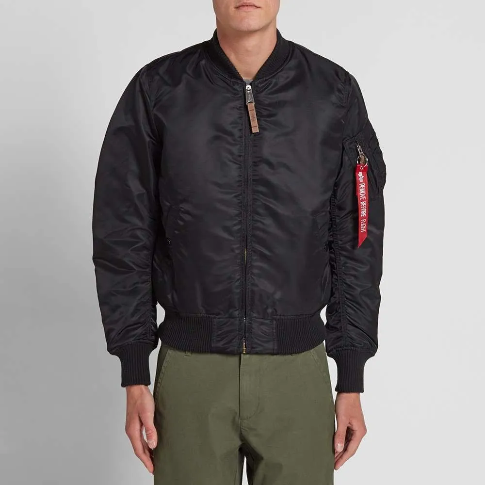 ALPHA INDUSTRIES MA-1 VF 59 FLIGHT JACKET BLACK