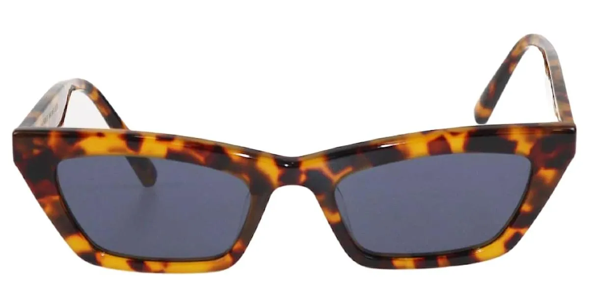 Autre Marque Gafas de sol tipo ojos de gato Chapssal en marrón/amarillo Gentle Monster Castaño 