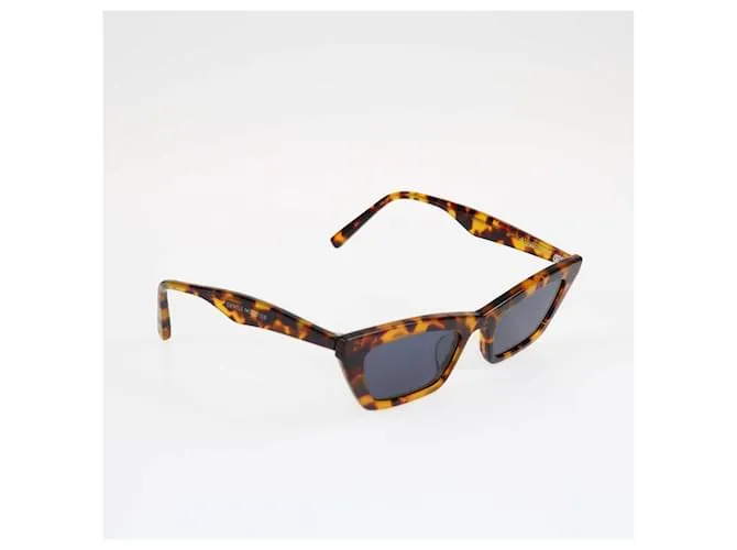 Autre Marque Gafas de sol tipo ojos de gato Chapssal en marrón/amarillo Gentle Monster Castaño 