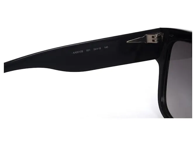 AZZEDINE ALAÏA, Gafas de sol rectangulares negras con degradado Negro 