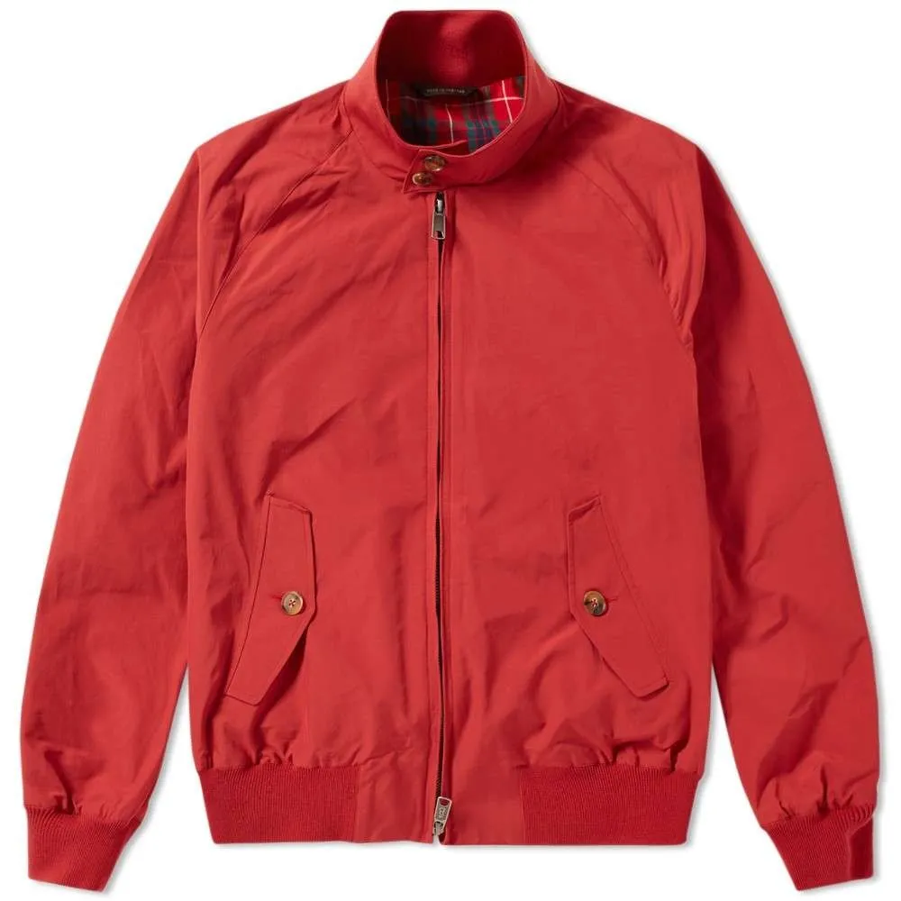 BARACUTA G9 HARRINGTON JACKET DARK RED