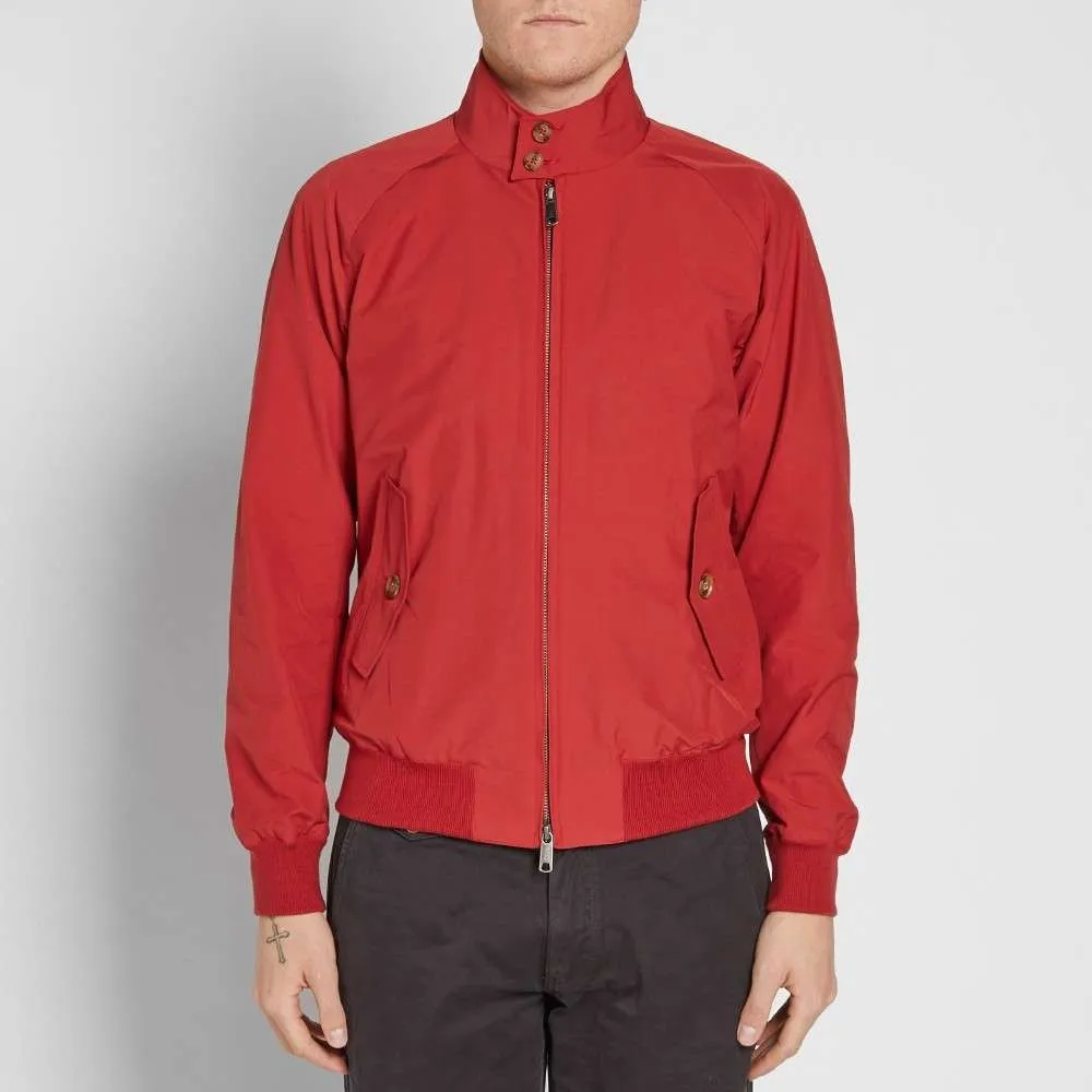 BARACUTA G9 HARRINGTON JACKET DARK RED