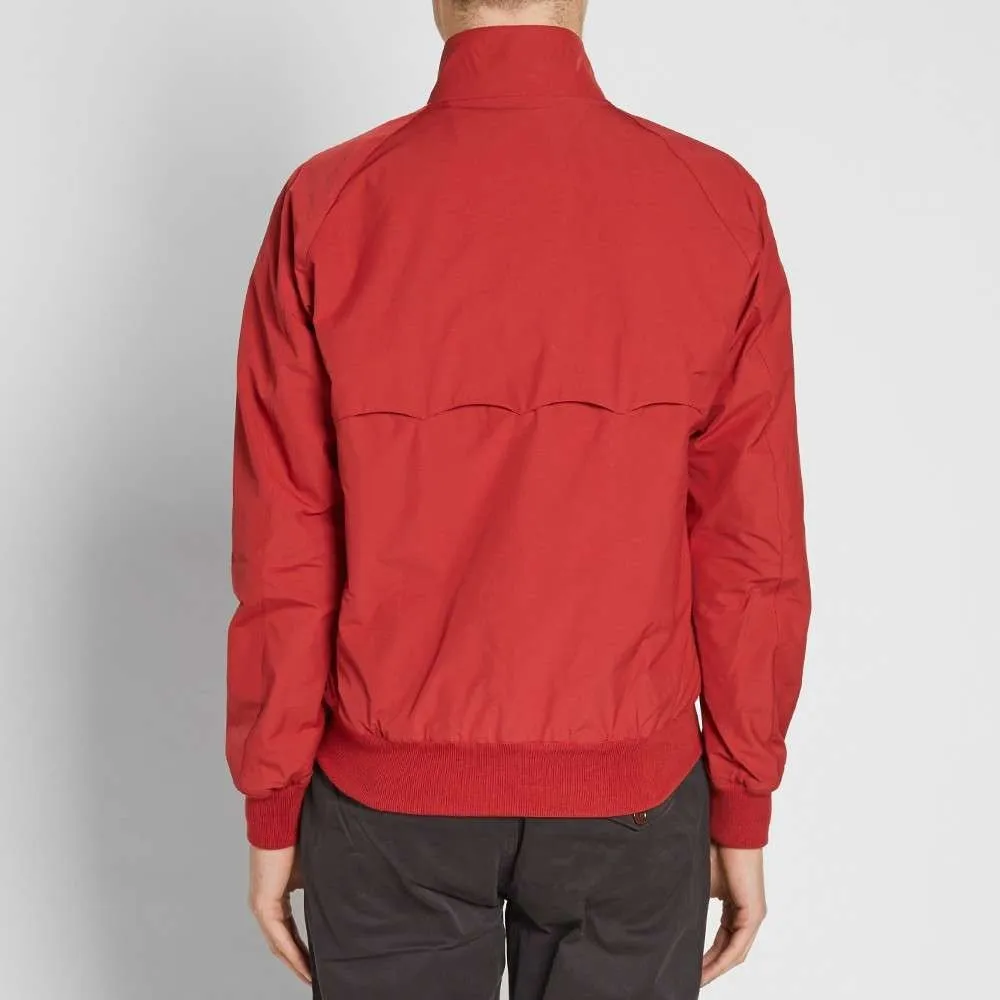 BARACUTA G9 HARRINGTON JACKET DARK RED