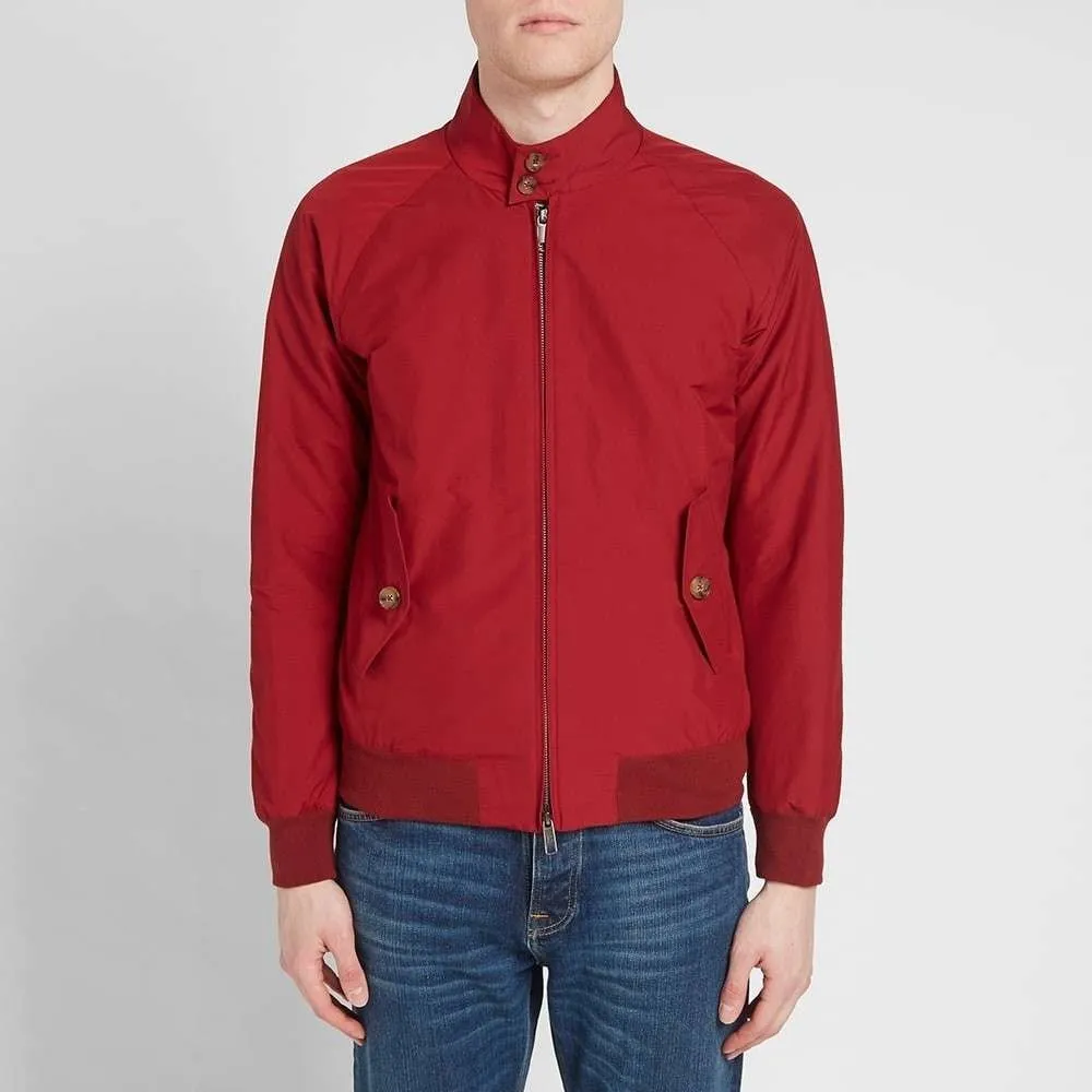 BARACUTA G9 HARRINGTON JACKET RUBY WINE