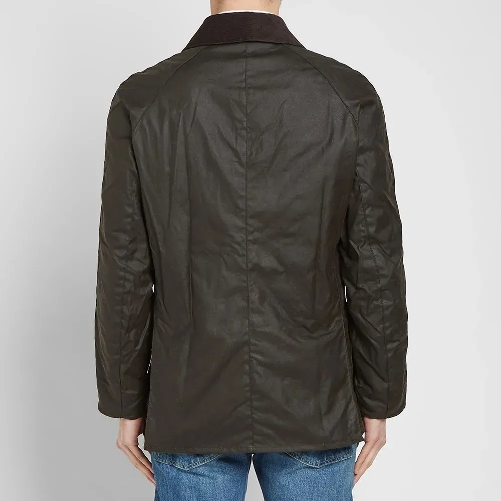 BARBOUR ASHBY WAX JACKET OLIVE