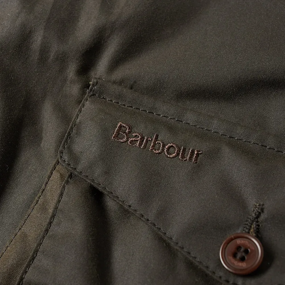 BARBOUR BEACON SPORTS WAX JACKET OLIVE