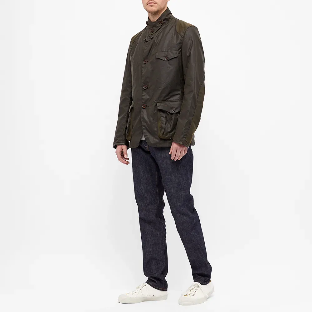 BARBOUR BEACON SPORTS WAX JACKET OLIVE