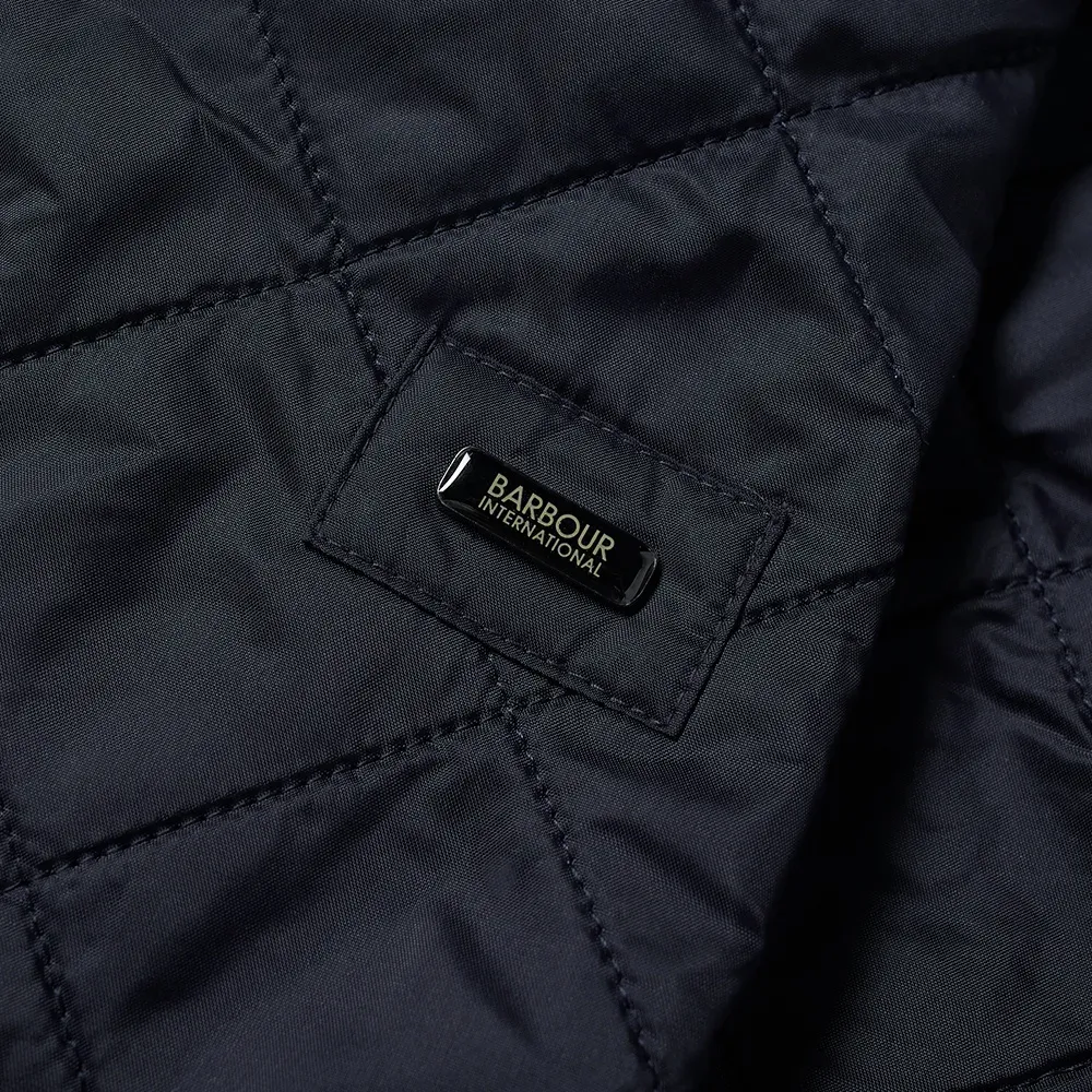 BARBOUR INTERNATIONAL ARIEL POLARQUILT JACKET NAVY