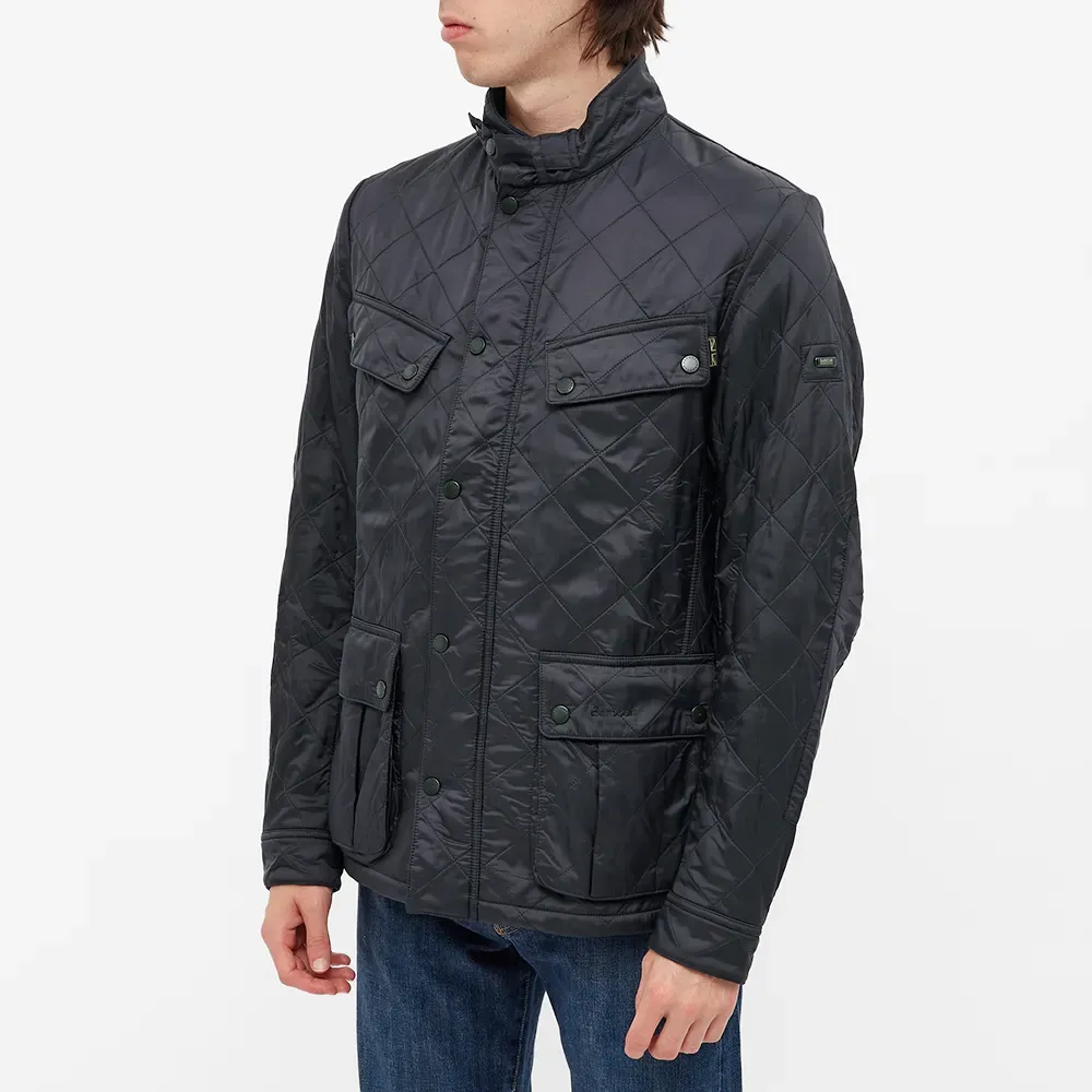 BARBOUR INTERNATIONAL ARIEL POLARQUILT JACKET NAVY