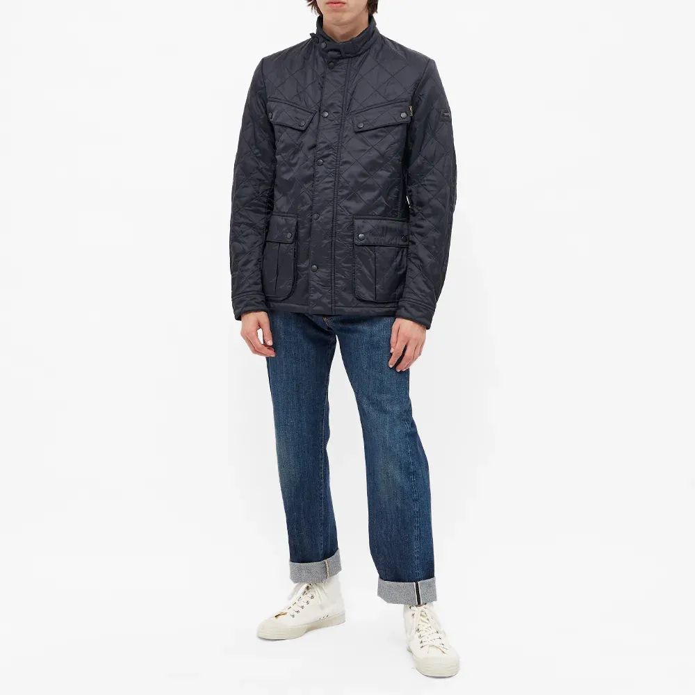 BARBOUR INTERNATIONAL ARIEL POLARQUILT JACKET NAVY