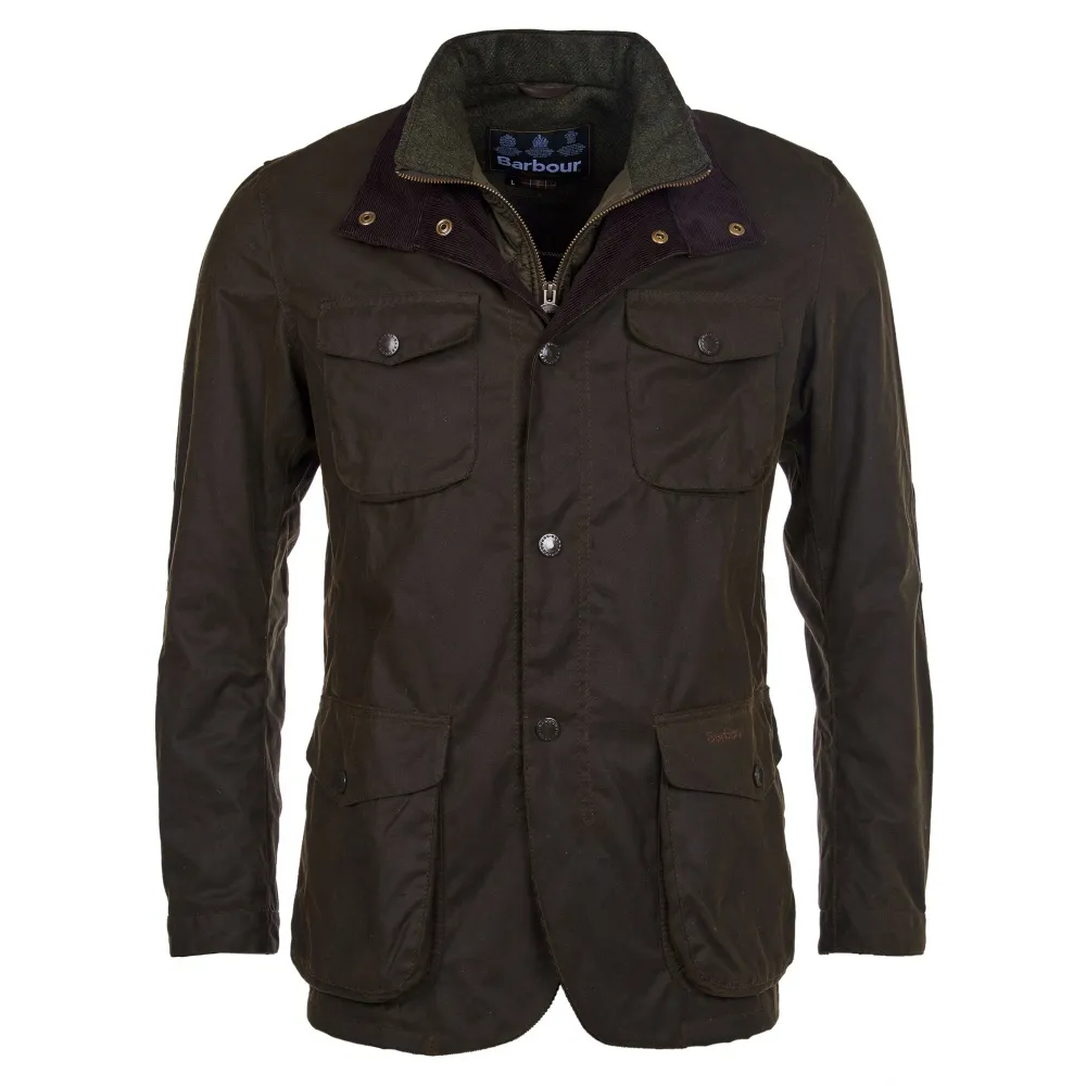 BARBOUR OGSTON WAX JACKET OLIVE