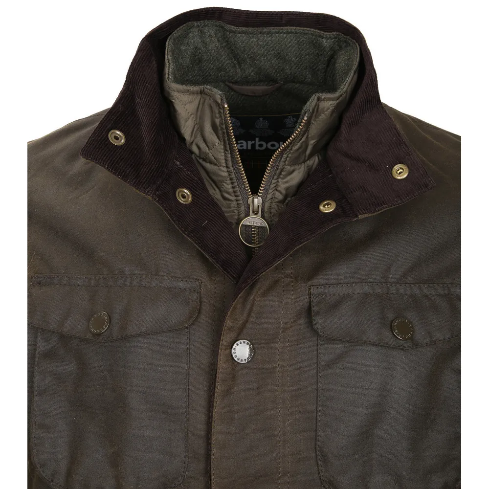 BARBOUR OGSTON WAX JACKET OLIVE