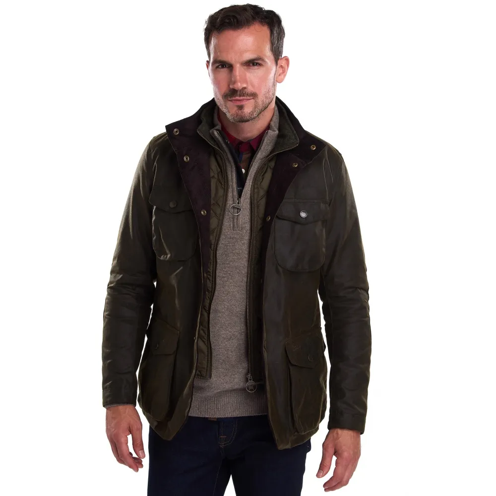 BARBOUR OGSTON WAX JACKET OLIVE