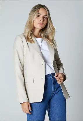 Blazer manga larga oversize para mujer