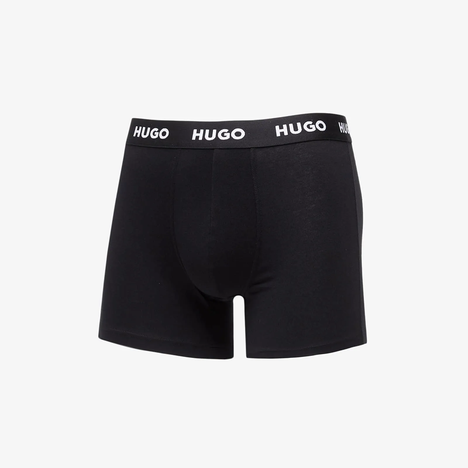 BOSS Logo-Waistband Boxer Briefs 3-Pack Black