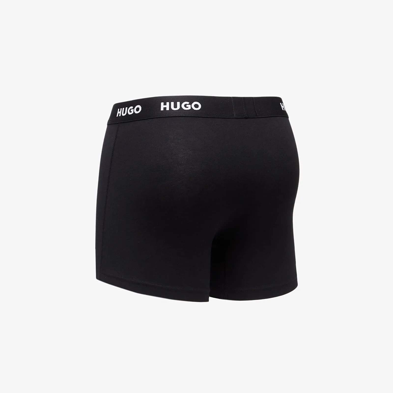 BOSS Logo-Waistband Boxer Briefs 3-Pack Black