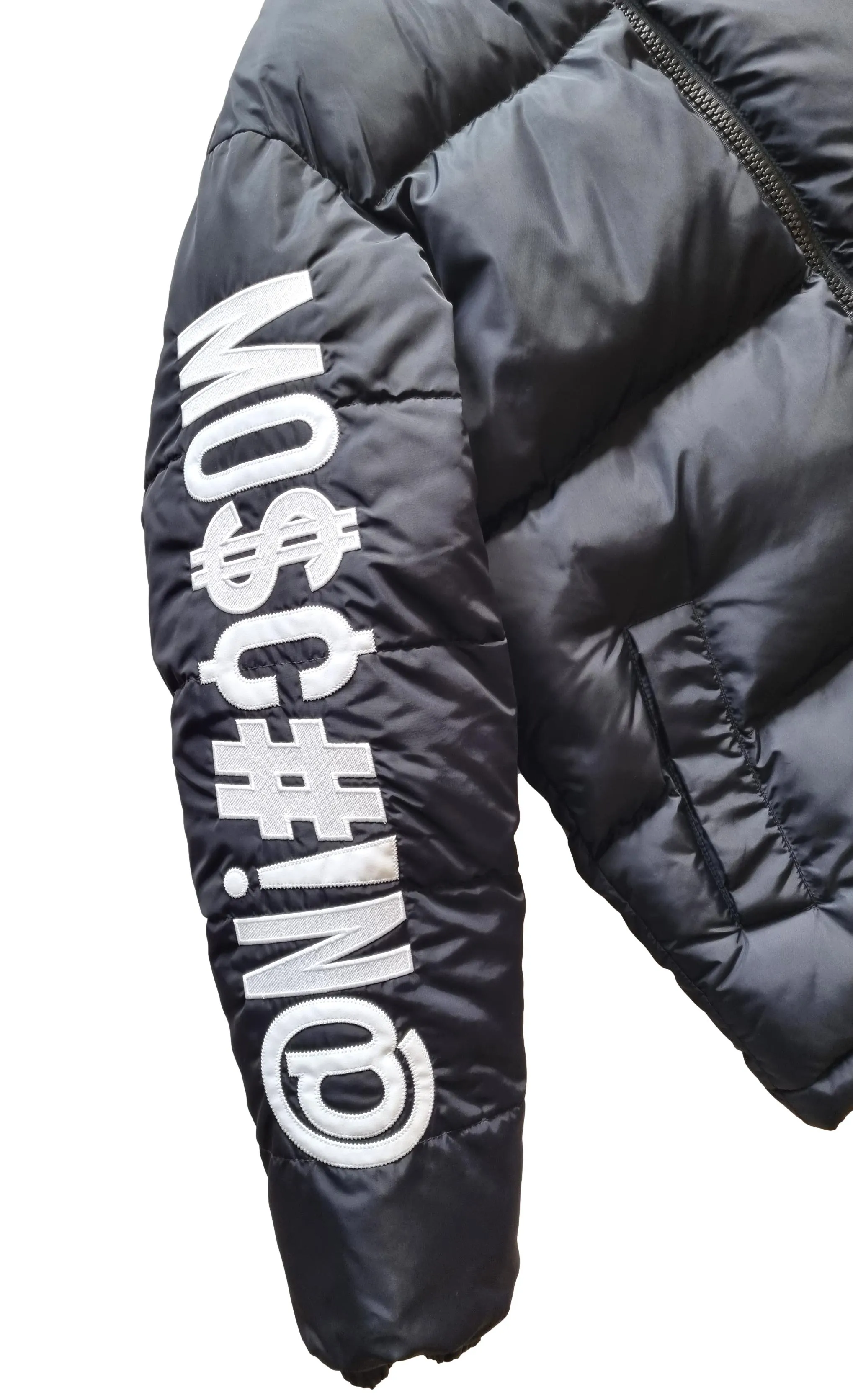 Chaqueta bomber ecológica para hombre MOSCHINO A0607 negra