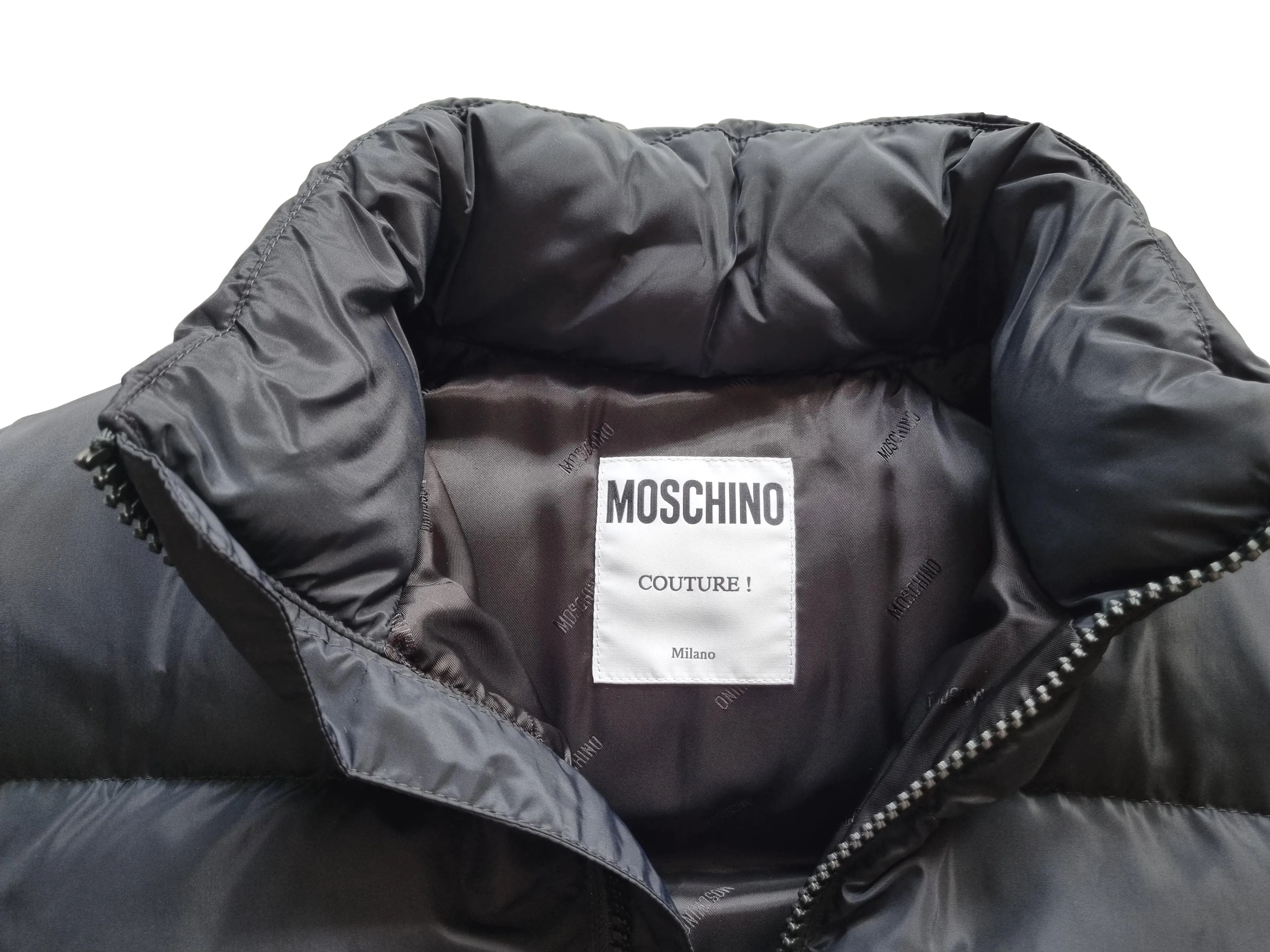 Chaqueta bomber ecológica para hombre MOSCHINO A0607 negra