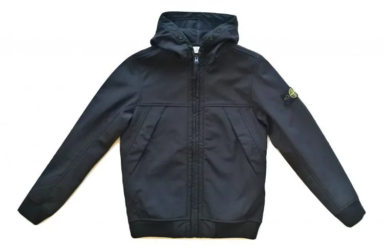 Chaqueta con capucha STONE ISLAND bebé niño 7316Q0130.V0029 negro