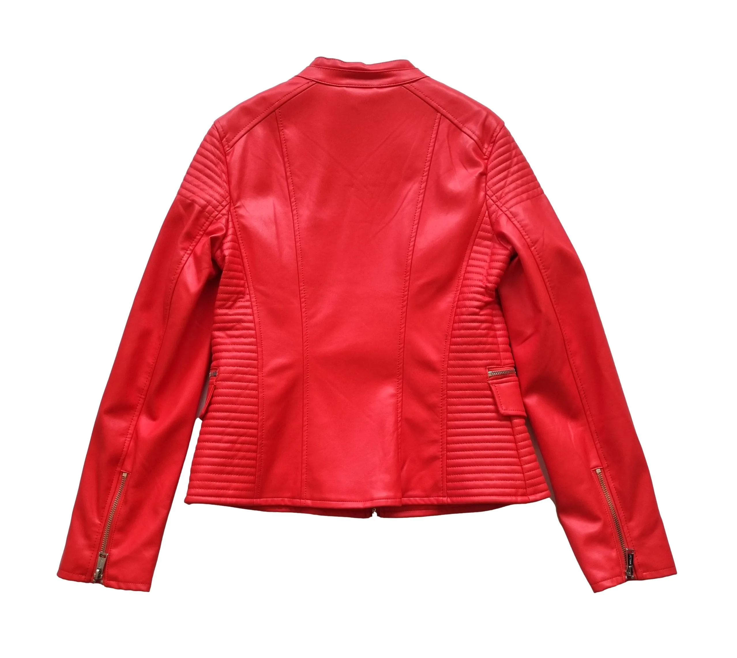 Chaqueta corta de mujer GUESS W92L37W9VO0-G512 roja, talla. M