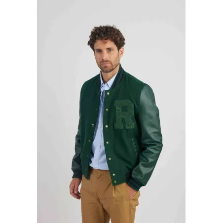 Chaqueta de cuero OXFORD HATCH