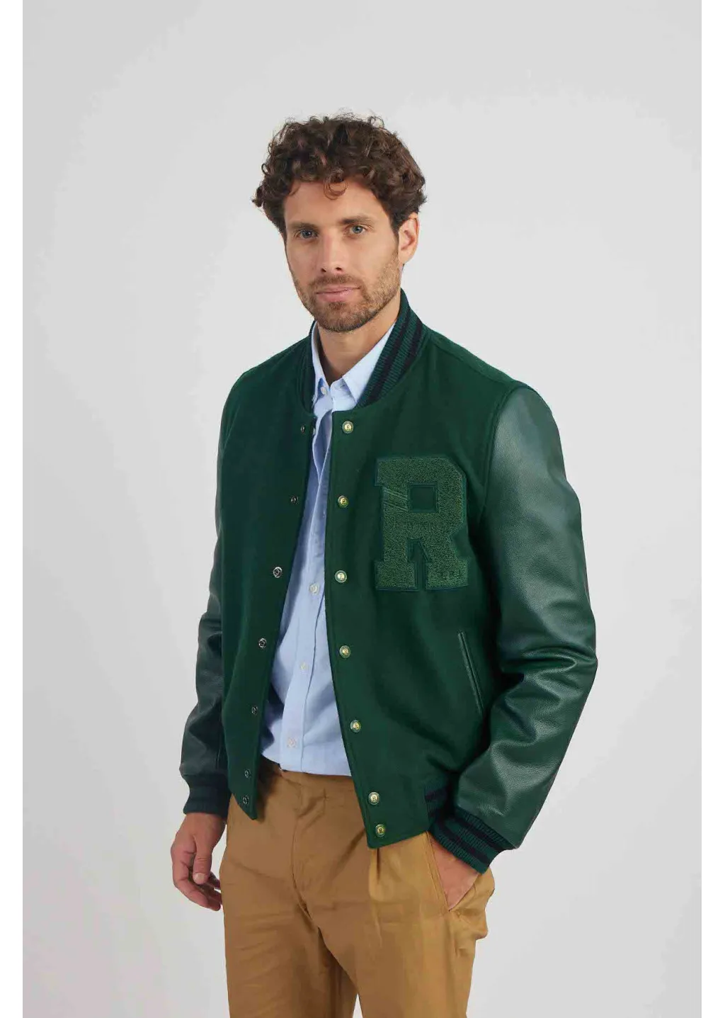 Chaqueta de cuero OXFORD HATCH