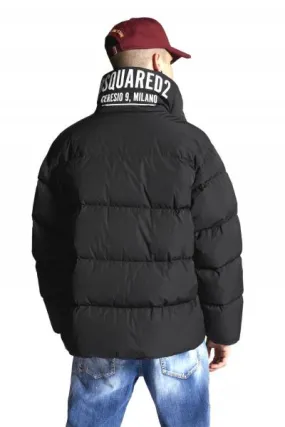 Chaqueta de plumón para hombre Dsquared S71AN0298 ceresio9 puff bomber negro