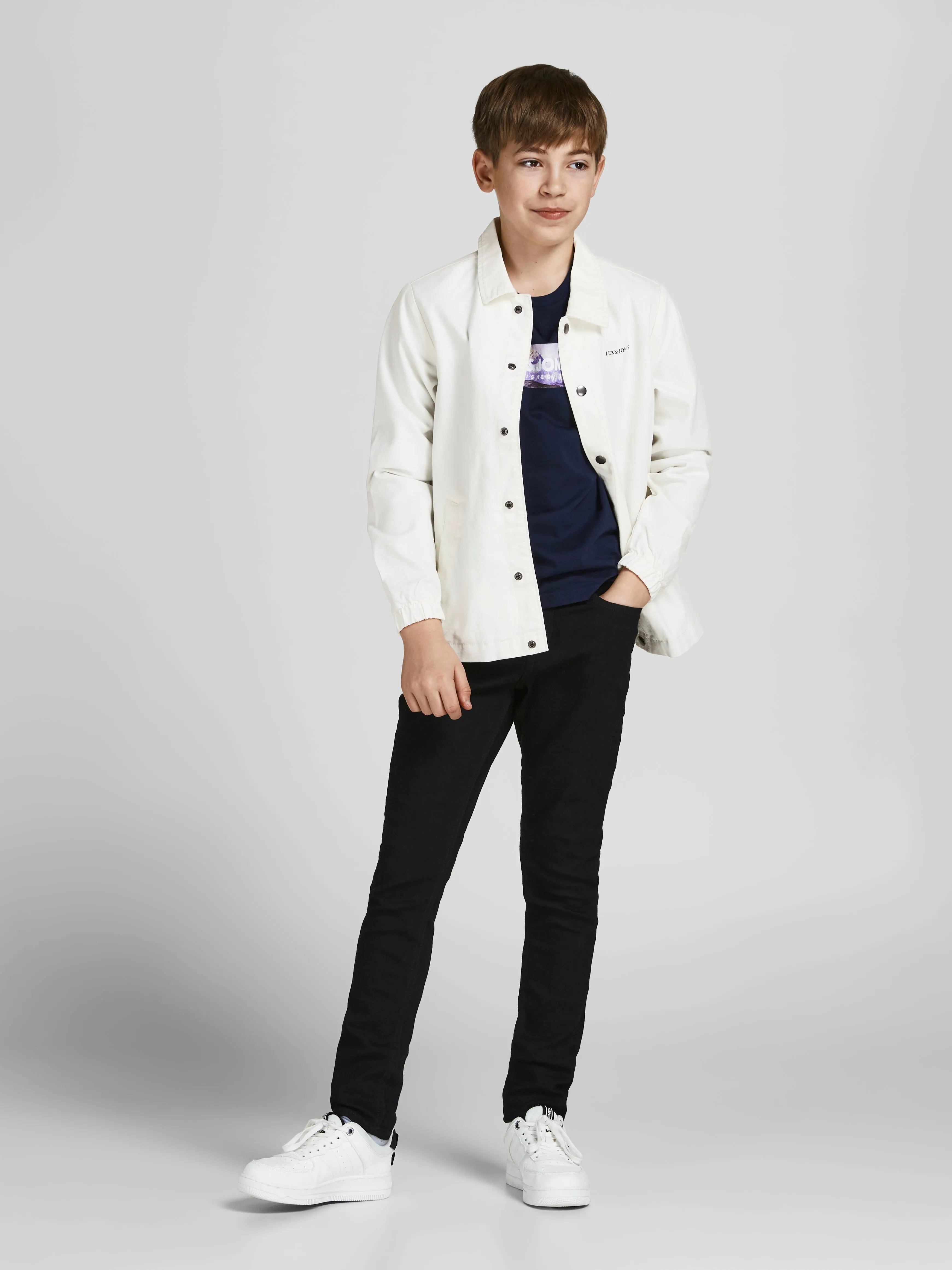 Chaqueta shell Junior | Blanco | Jack & Jones®