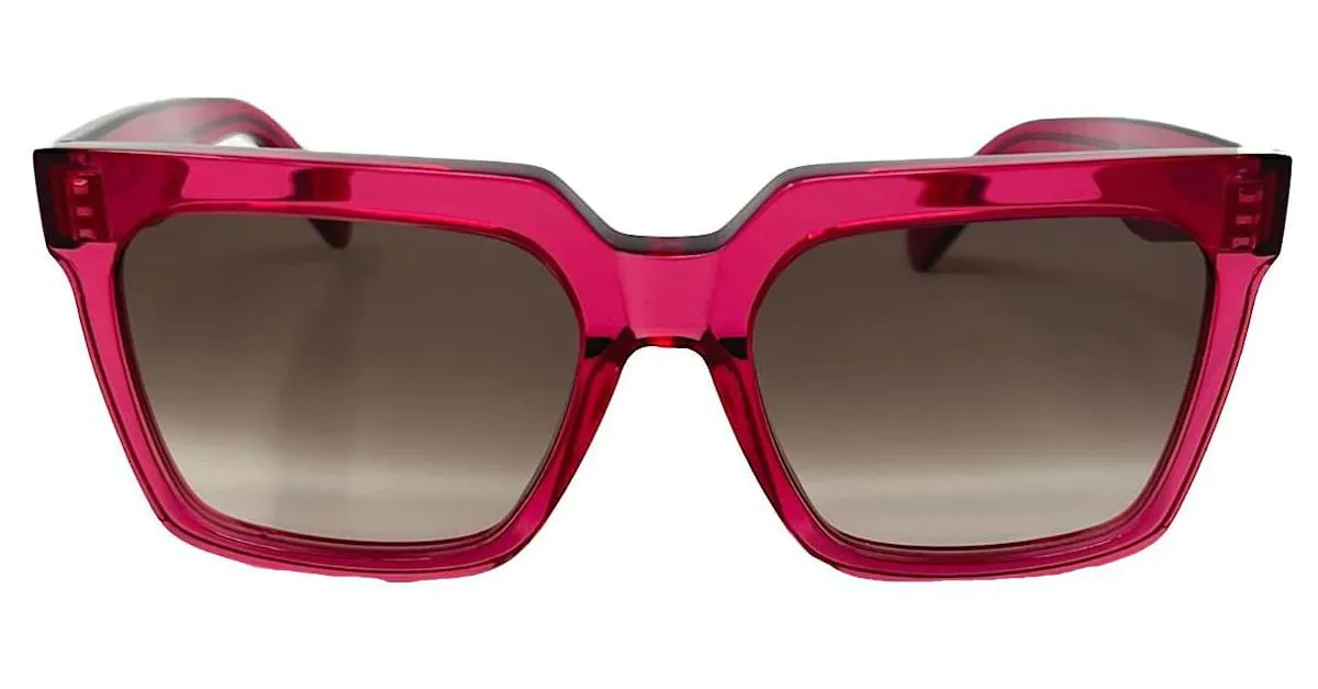 Céline CELINE EYEWEAR PINK gafas de sol cuadradas de acetato Rosa 