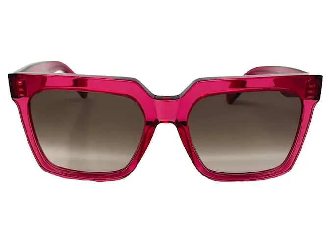 Céline CELINE EYEWEAR PINK gafas de sol cuadradas de acetato Rosa 