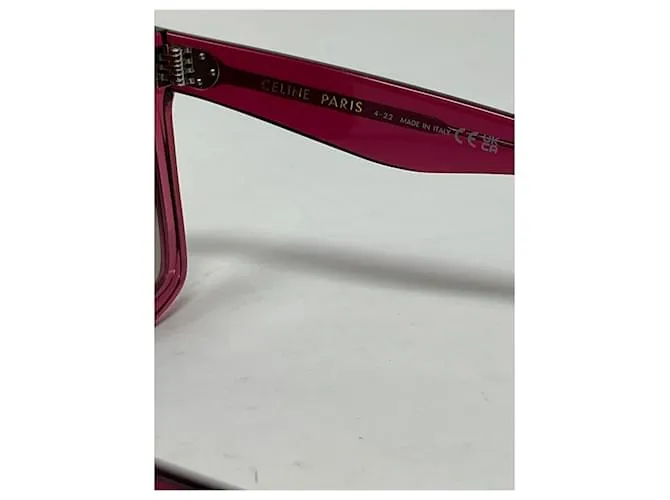 Céline CELINE EYEWEAR PINK gafas de sol cuadradas de acetato Rosa 