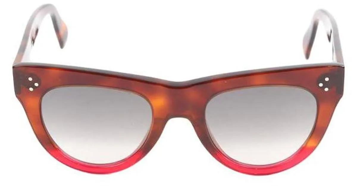 Céline Gafas de sol marrones Castaño 