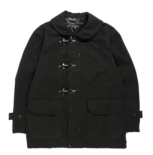 ENGINEERED GARMENTS SHORT DUFFLE JACKET BLACK POLYESTER