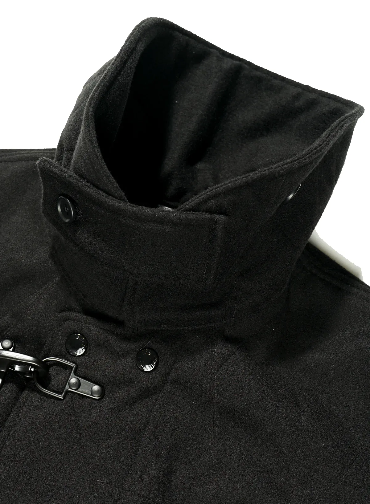 ENGINEERED GARMENTS SHORT DUFFLE JACKET BLACK POLYESTER