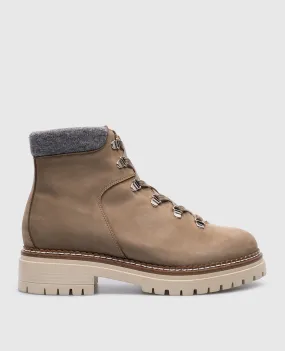 Enrico Mandelli Beige nubuck boots