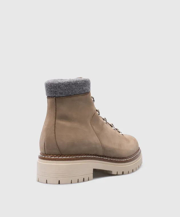 Enrico Mandelli Beige nubuck boots