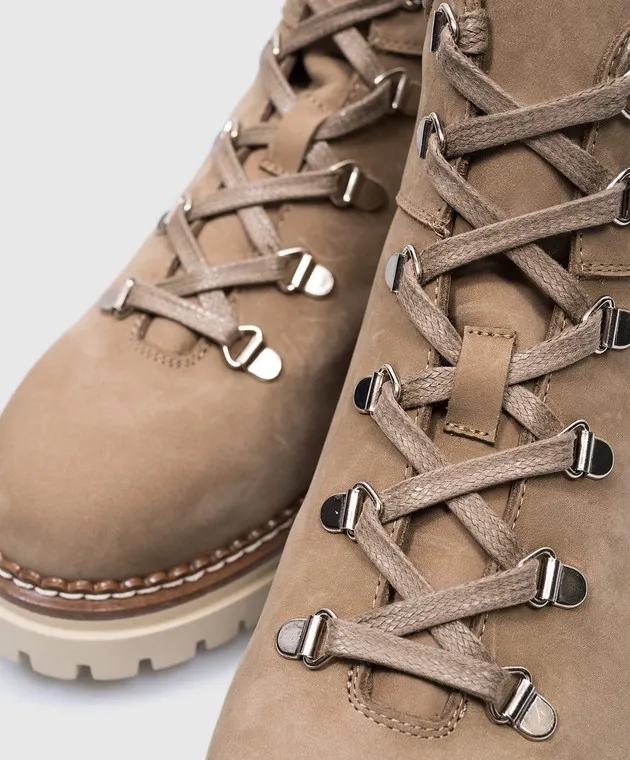 Enrico Mandelli Beige nubuck boots