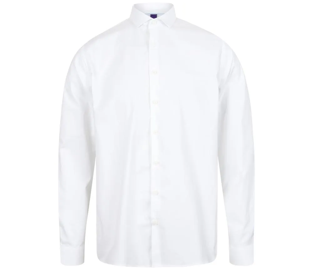 Henbury HY532 - Camisa de manga larga HY532 - White