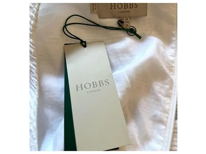 Hobbs Mujer Farrah Blanco Sin Mangas Lápiz Vestido Ocasión Oficina Reino Unido 18 UE 46 