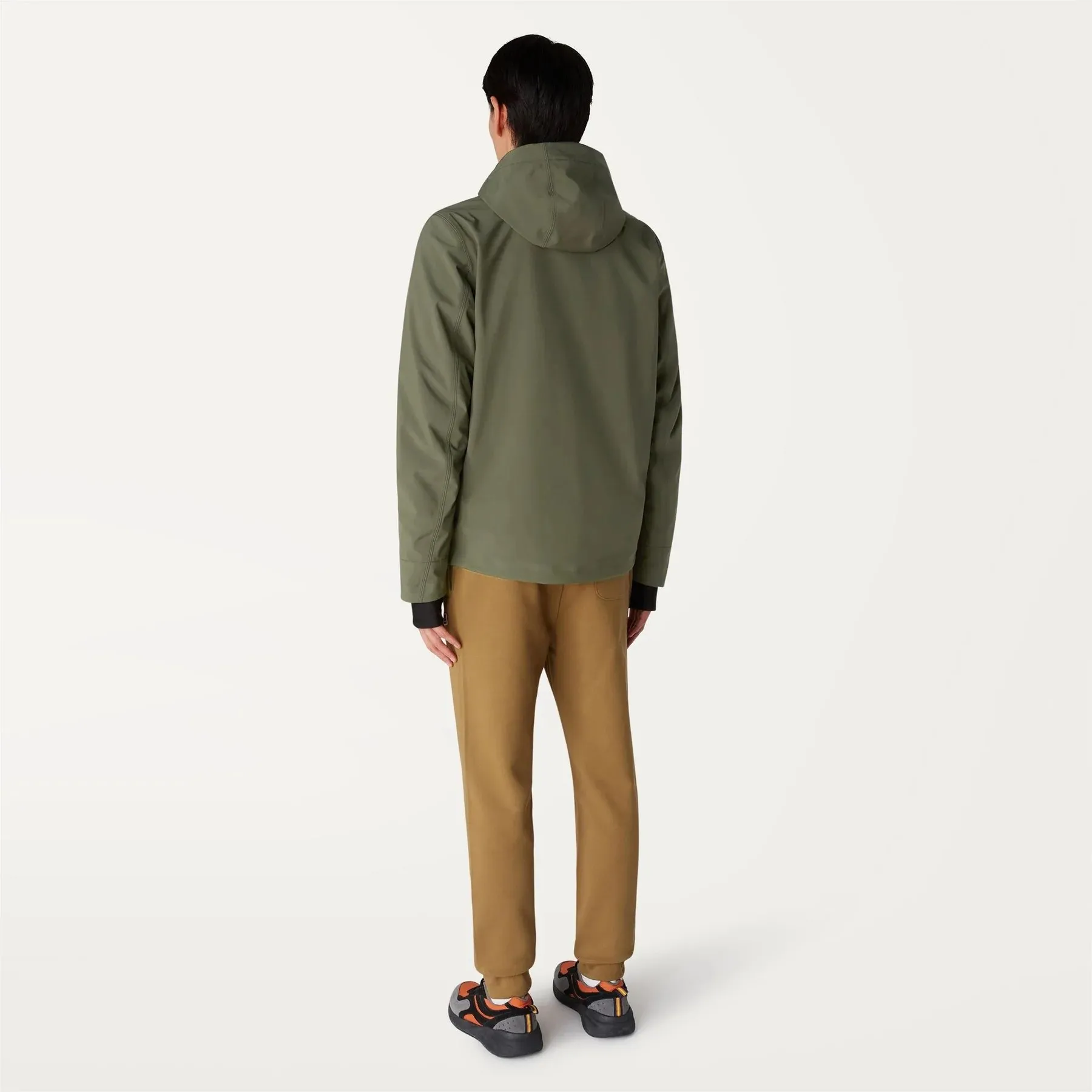 K-WAY JACKO BONDED JACKET GREEN BLACKISH & BLUE DEPTH