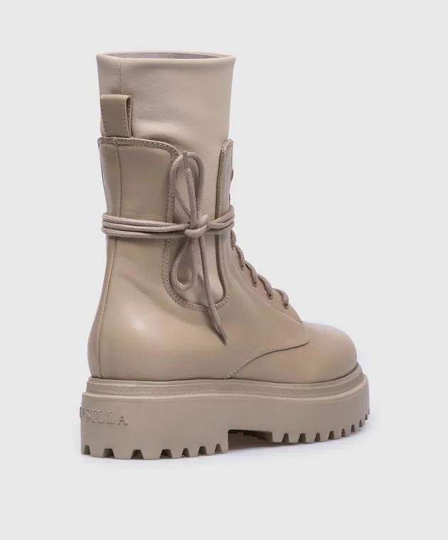 Le Silla Beige combined boots RANGER