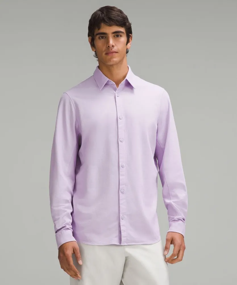 Lululemon Camisa de manga larga Commission - Oxford Enzyme Dye Lilac Ether | LW33-O8CK