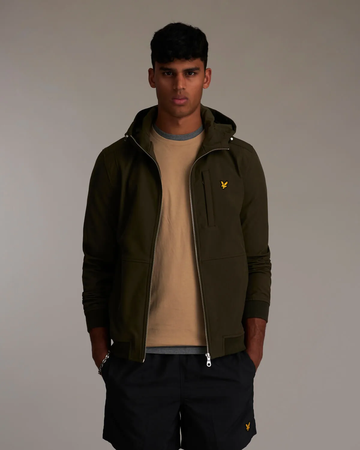 LYLE & SCOTT SOFT SHELL JACKET OLIVE